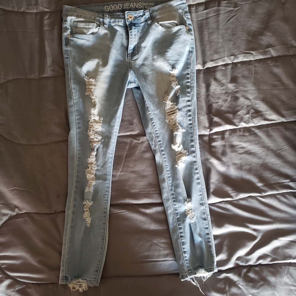 Light blue jeans